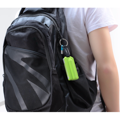 keychain 2200mAh power bank built in cable and type C connector